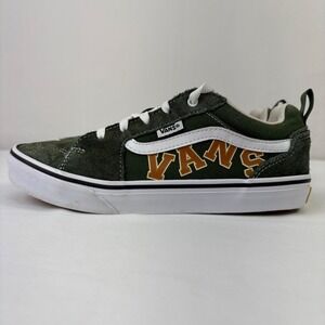 Vans Old Skool Filmore Green Suede Lace Up Low Top Sneakers Shoes‎ Size 6Y